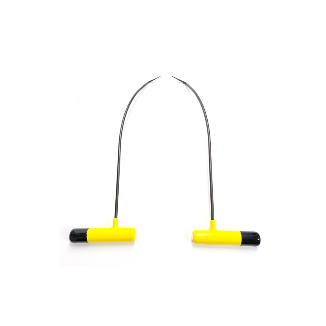 2 tiges à courbe jaunes, outils PDR, 45 cm / 6 mm