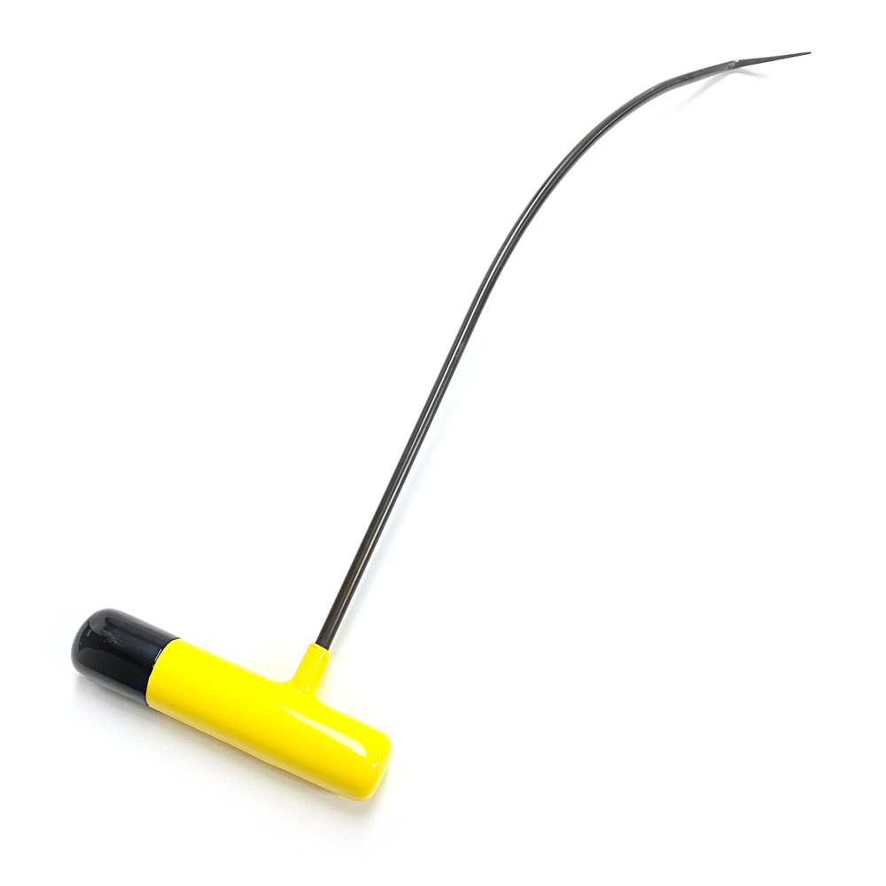 2 tiges à courbe jaunes, outils PDR, 45 cm / 6 mm
