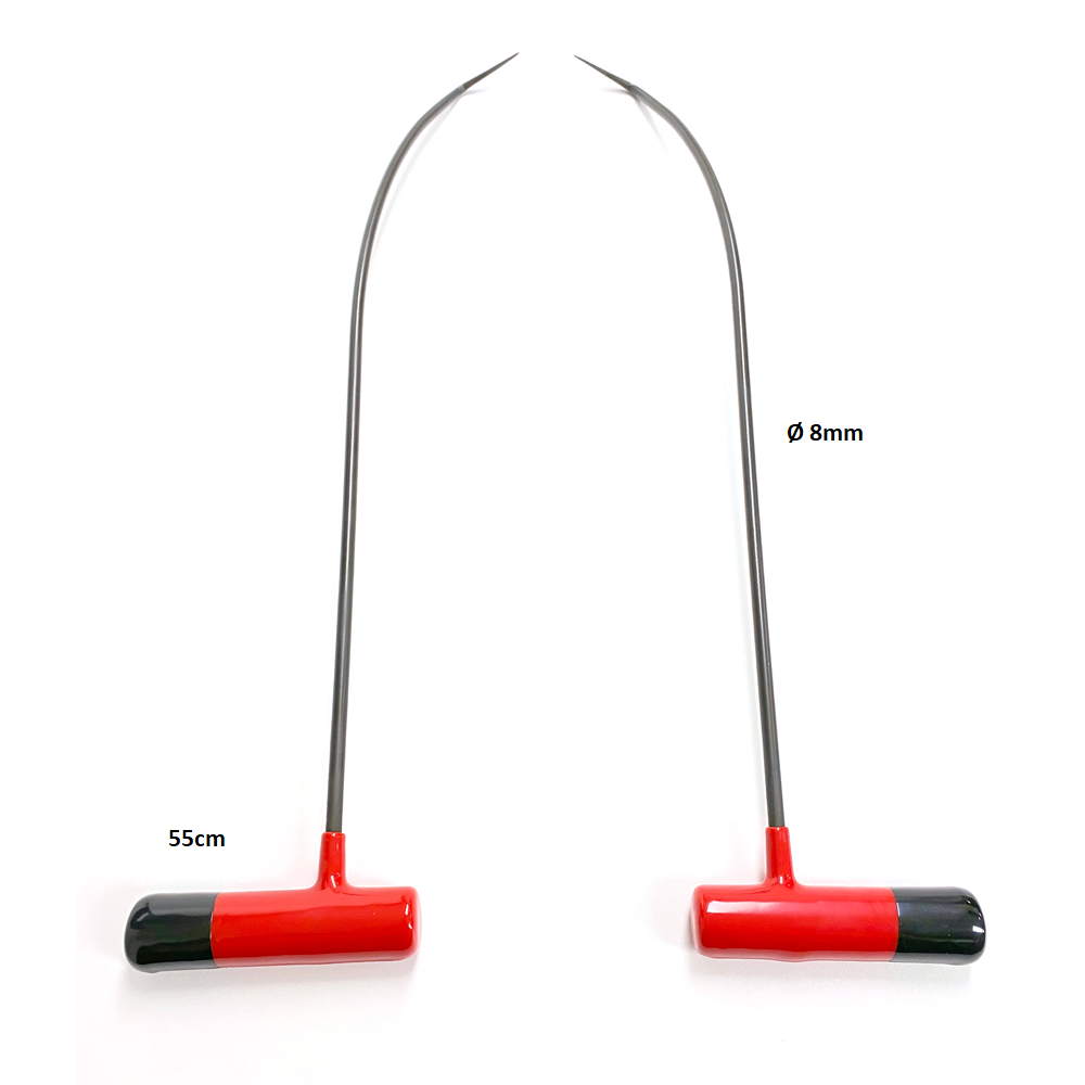 Set Pamukkale a curva da 2 pezzi, utensili PDR, 55 cm 8 mm