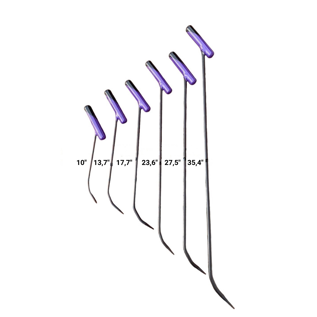 Çeşme-Set, 6-teiliges Stangenset mit Spezialgriff, PDR-Werkzeuge