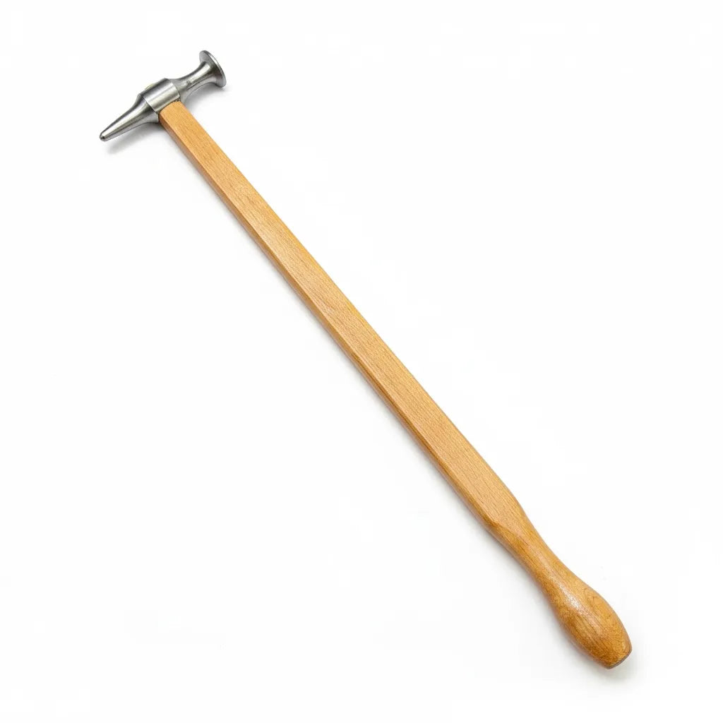 Martello PDR in acciaio inox con impugnatura in legno, utensile professionale per riparazione bolli senza verniciatura