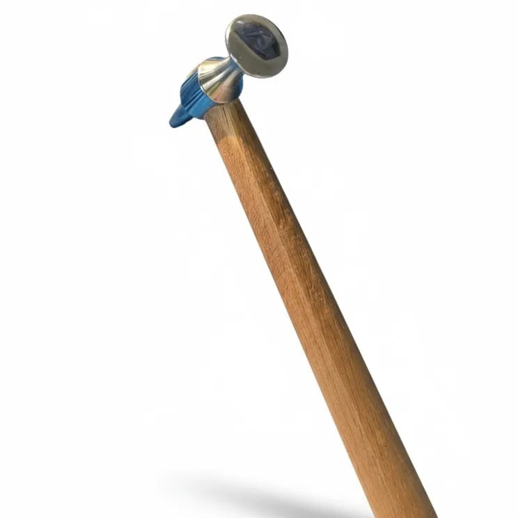 Martello PDR in acciaio inox con impugnatura in legno, utensile professionale per riparazione bolli senza verniciatura