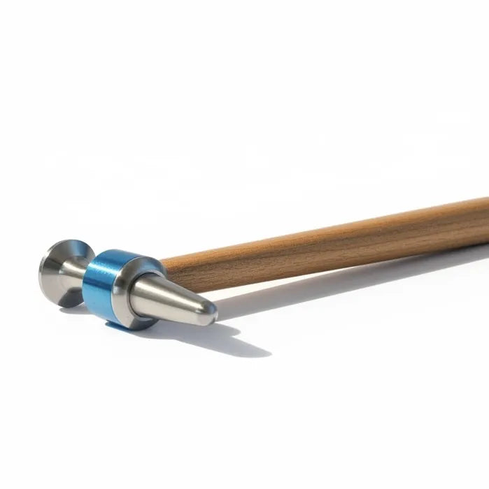 Martello PDR in acciaio inox con impugnatura in legno, utensile professionale per riparazione bolli senza verniciatura