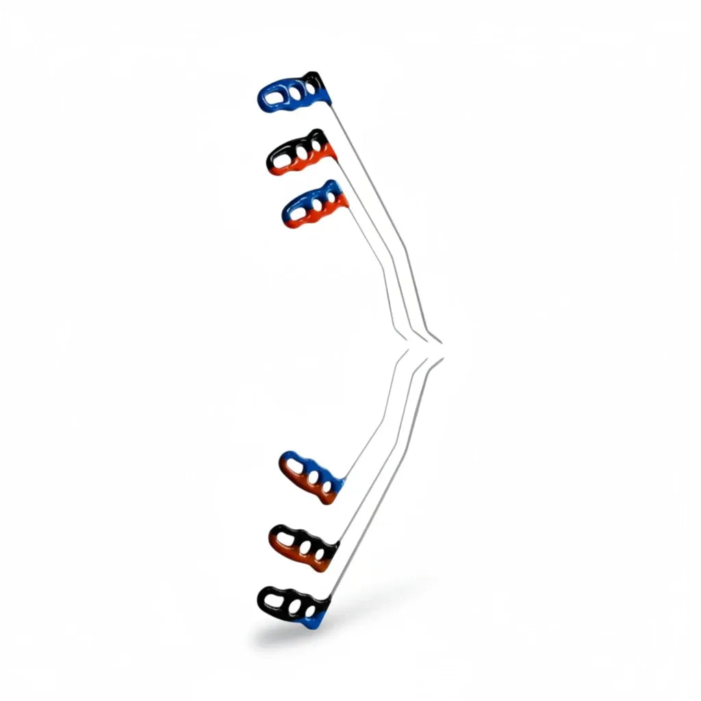 Set de 6 tiges PDR à double courbure, édition Sylvora (gauche et droite)