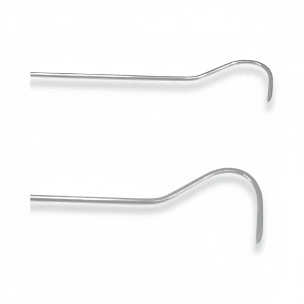 Set de 2 tiges PDR en courbe C, édition Tynora (embout pointu)