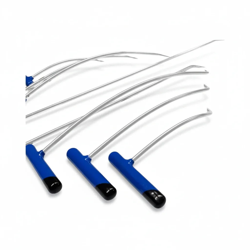 Zanfora Edition 8-teiliges Heavy-Duty-PDR-Stangenset mit Einfachbiegung (scharfe Spitze)