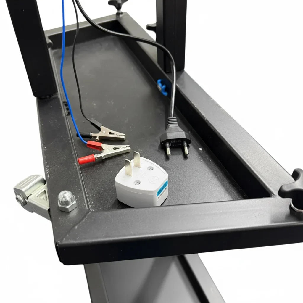 9-LED-PDR-Lampe mit Magnethalterung, professioneller Aluminiumrahmen, Akku oder Kabel