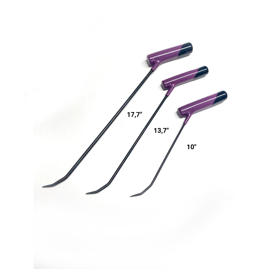 Set Rumeli, 3 pezzi di leve in acciaio per molle, utensili PDR