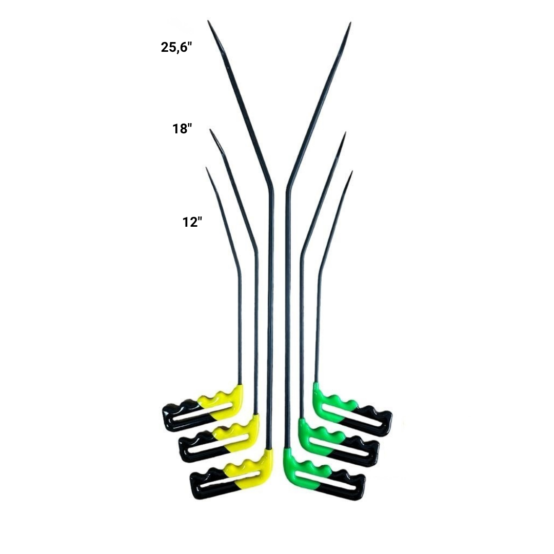 Set Ulubey, 6 pezzi con aste angolate speciali, utensili PDR