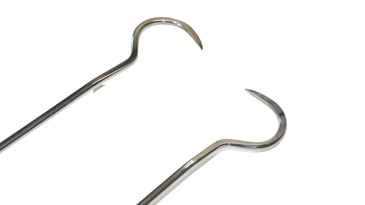 2-Piece Stainless Steel Hook Tool Set (Sharp Tip)