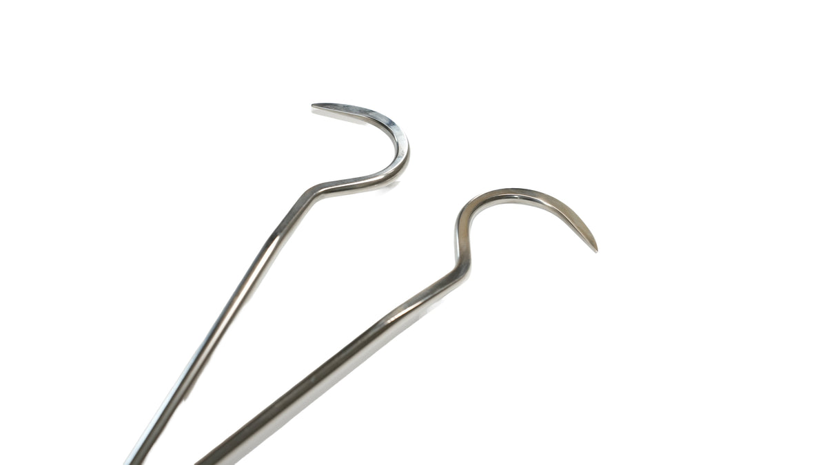 2-Piece Stainless Steel Hook Tool Set (Sharp Tip)