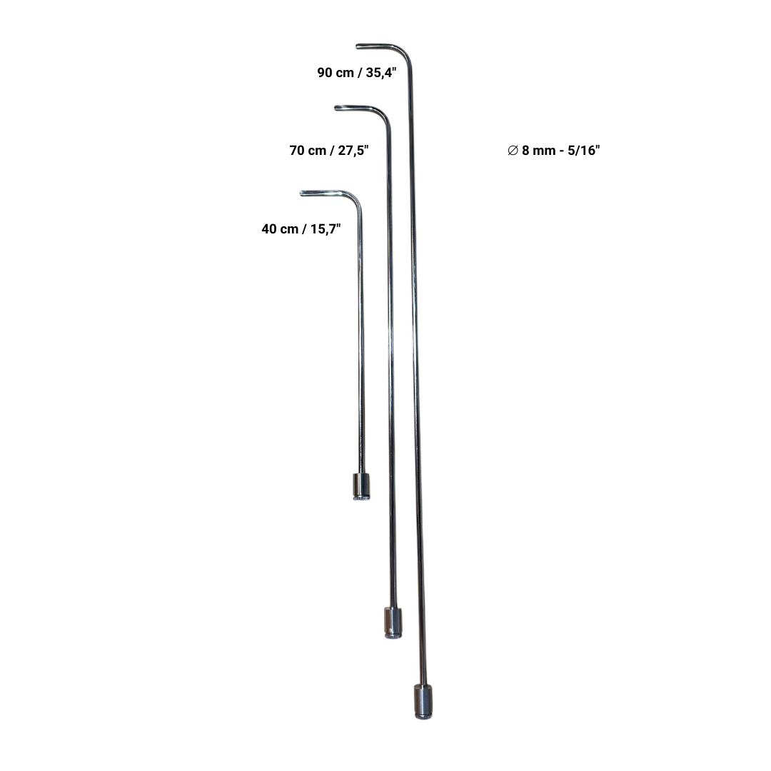 PDR 26 Pcs Rotatable and Tactical Handle Stainless Steel Rod Set