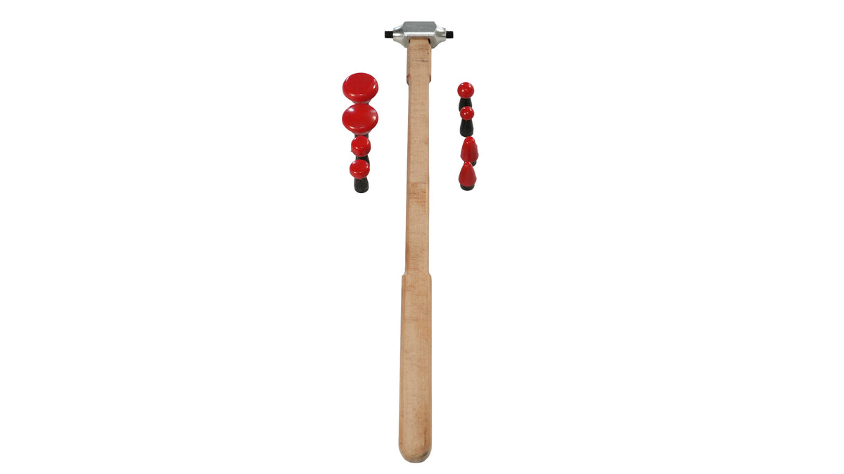 PDR Aluminum Head Hammer Set + 8 Interchangeable Tips