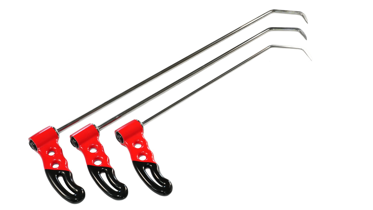 3-Piece Stainless Steel 360° Adjustable Handle Double Bend PDR Rod Set