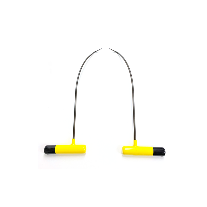 2 tiges à courbe jaunes, outils PDR, 45 cm / 6 mm