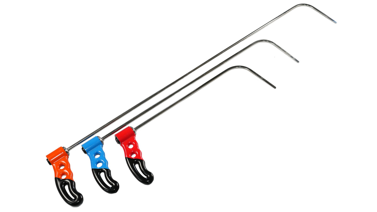 3-Piece Stainless Steel Adjustable Handle Rod Set (Round Tip)