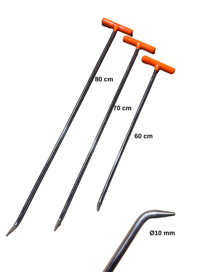 Set de 3 tiges à extrémité pointue