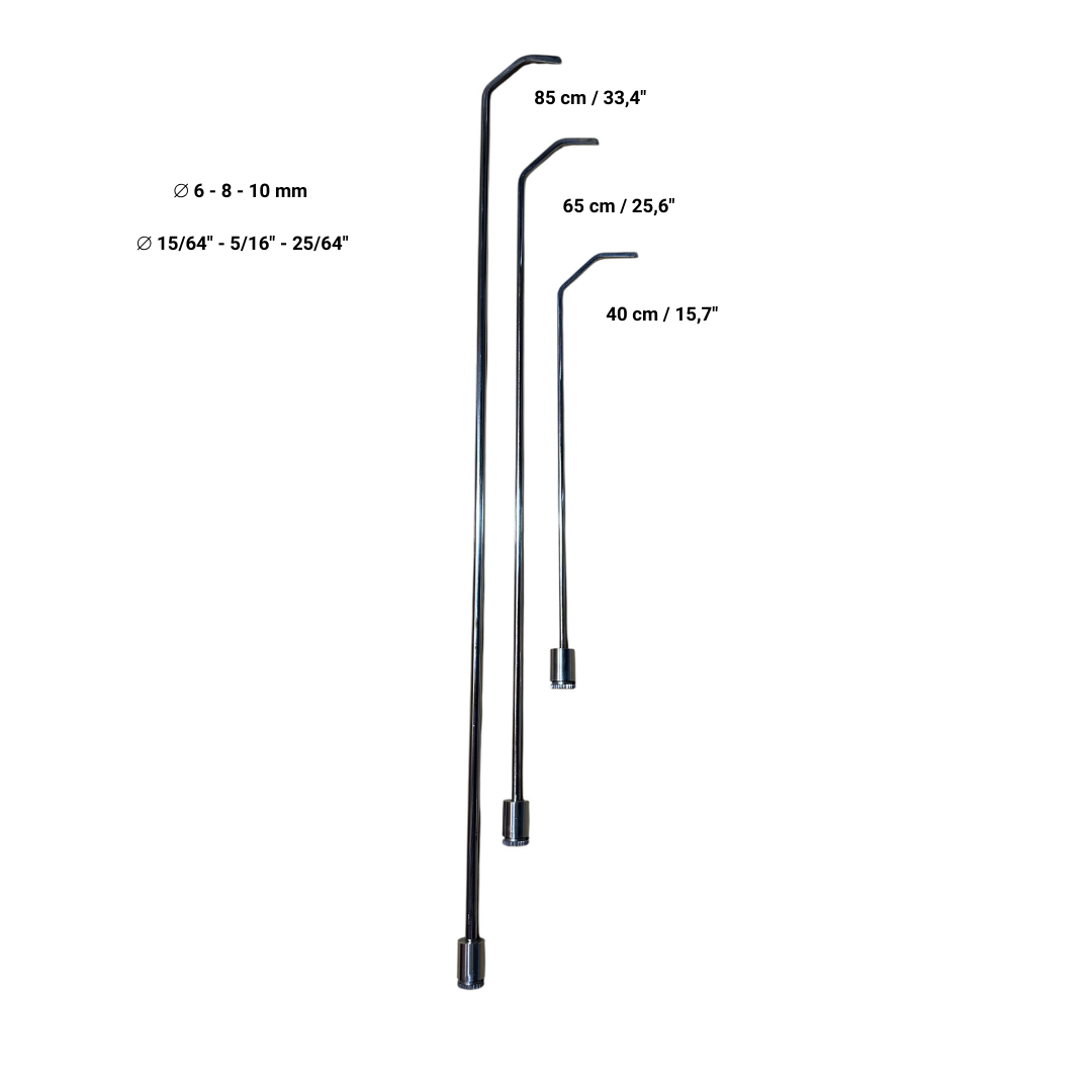 PDR 26 Pcs Rotatable and Tactical Handle Stainless Steel Rod Set