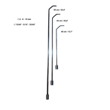 PDR 26 Pcs Rotatable and Tactical Handle Stainless Steel Rod Set