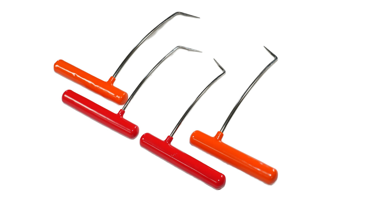 4-Piece Stainless Steel Single Bend PDR Rod Set (Sharp Tip)