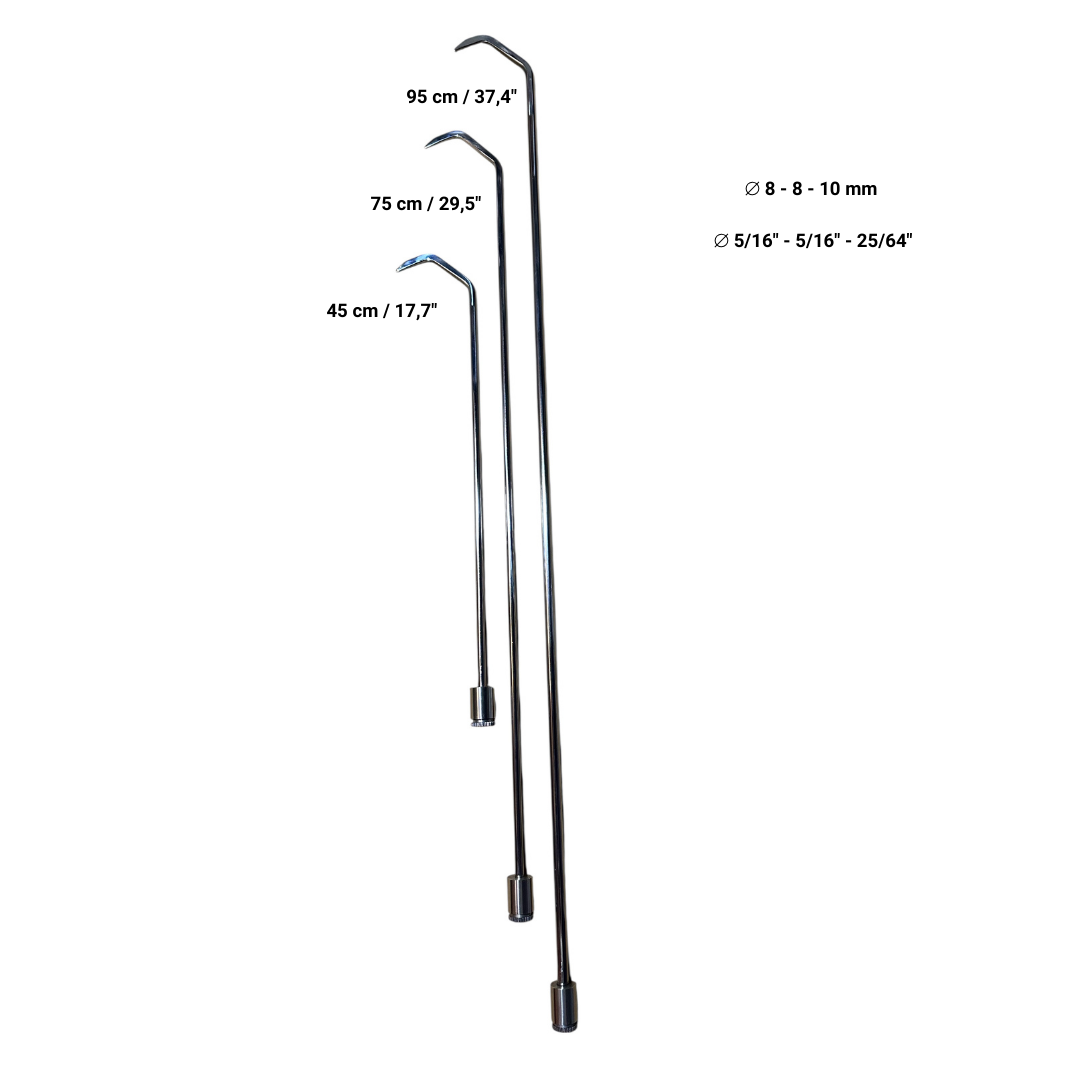 PDR 26 Pcs Rotatable and Tactical Handle Stainless Steel Rod Set