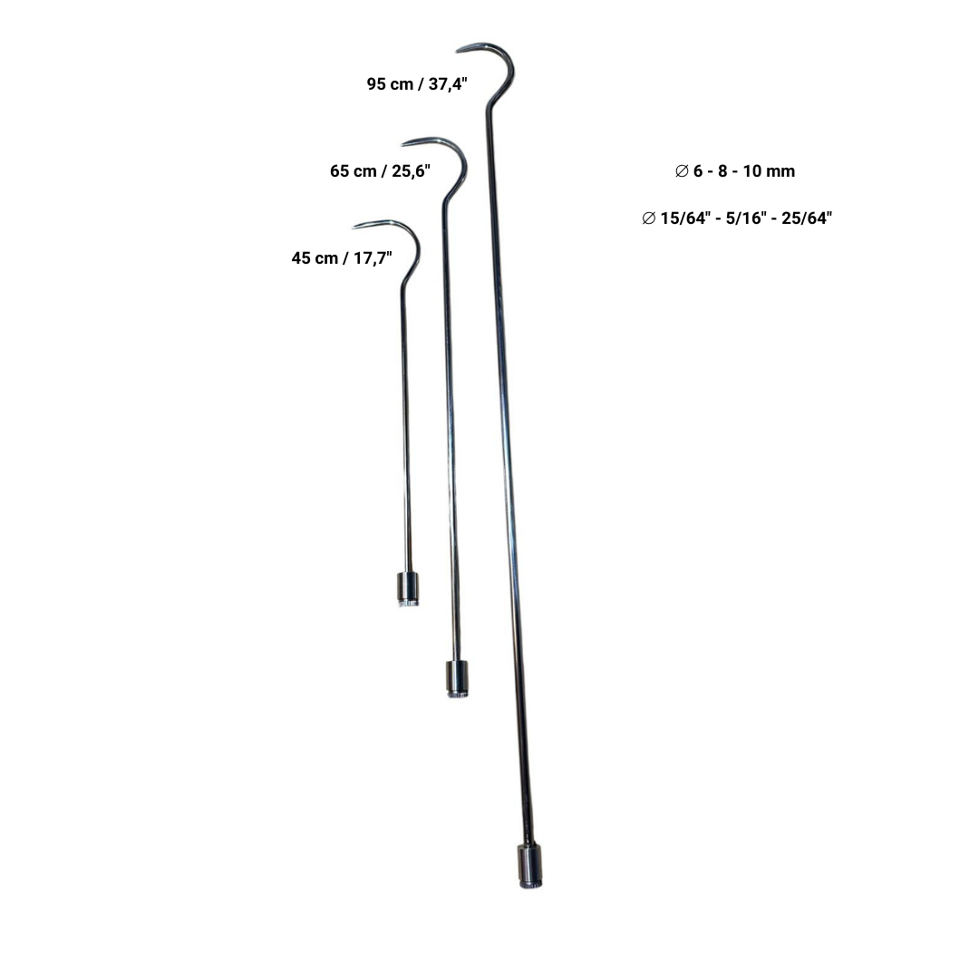 PDR 26 Pcs Rotatable and Tactical Handle Stainless Steel Rod Set