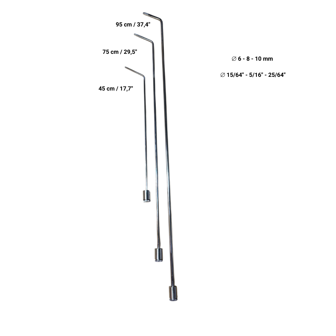 PDR 26 Pcs Rotatable and Tactical Handle Stainless Steel Rod Set