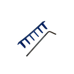 Pastilles de traction PDR bleues rigides plates pour pli (40 mm / jeu de 6 pièces)