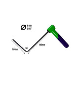 5-Piece 360° Adjustable Handle PDR Rod Set – 8 mm / 5/16” (Round Tip)