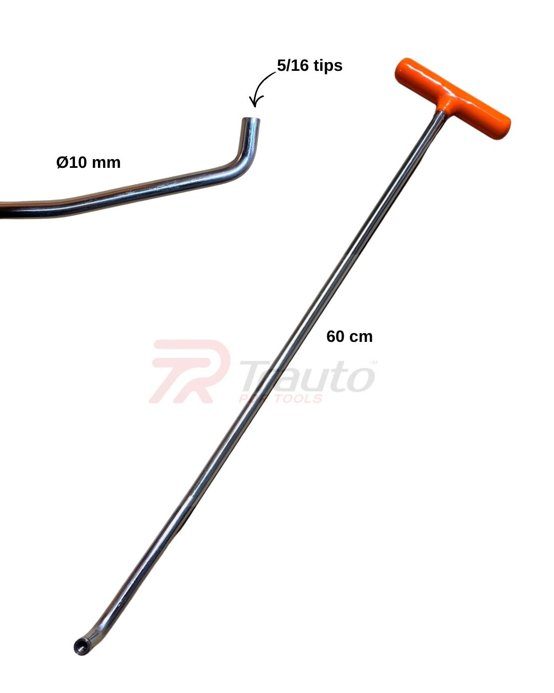 Double Bend Interchangeable Tip Rod 5/16- 18 Size