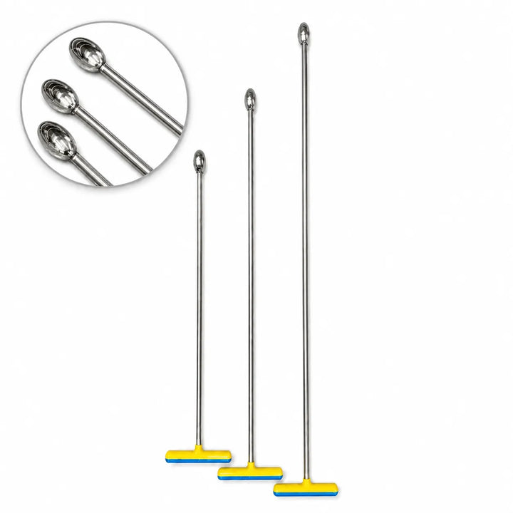 Parma Edition set da 3 leve PDR dritte, testa ovale a cucchiaio, con impugnature a T (10 mm)