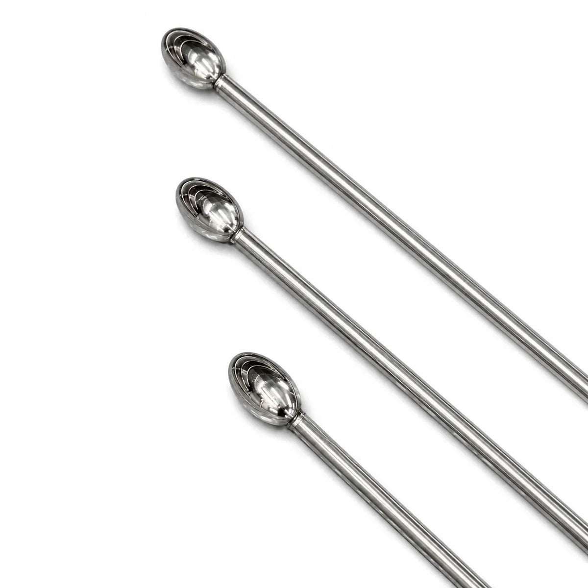 Parma Edition 3-Piece Straight Oval Spoon Head PDR Rod Set with T-Handles (10mm)