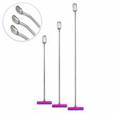 Salerno Edition 3-Piece 155° Curved Vertical Wide Oval Head PDR Rod Set with T-Handles (10mm)
