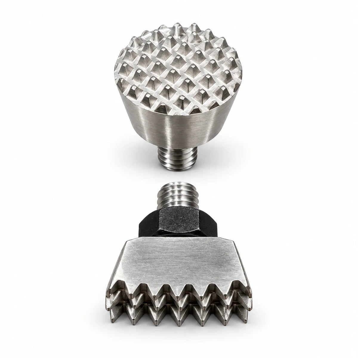 DentPDR 2-Piece Serrated Stainless Steel PDR Hammer Head Set