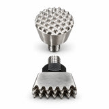 DentPDR 2-Piece Serrated Stainless Steel PDR Hammer Head Set