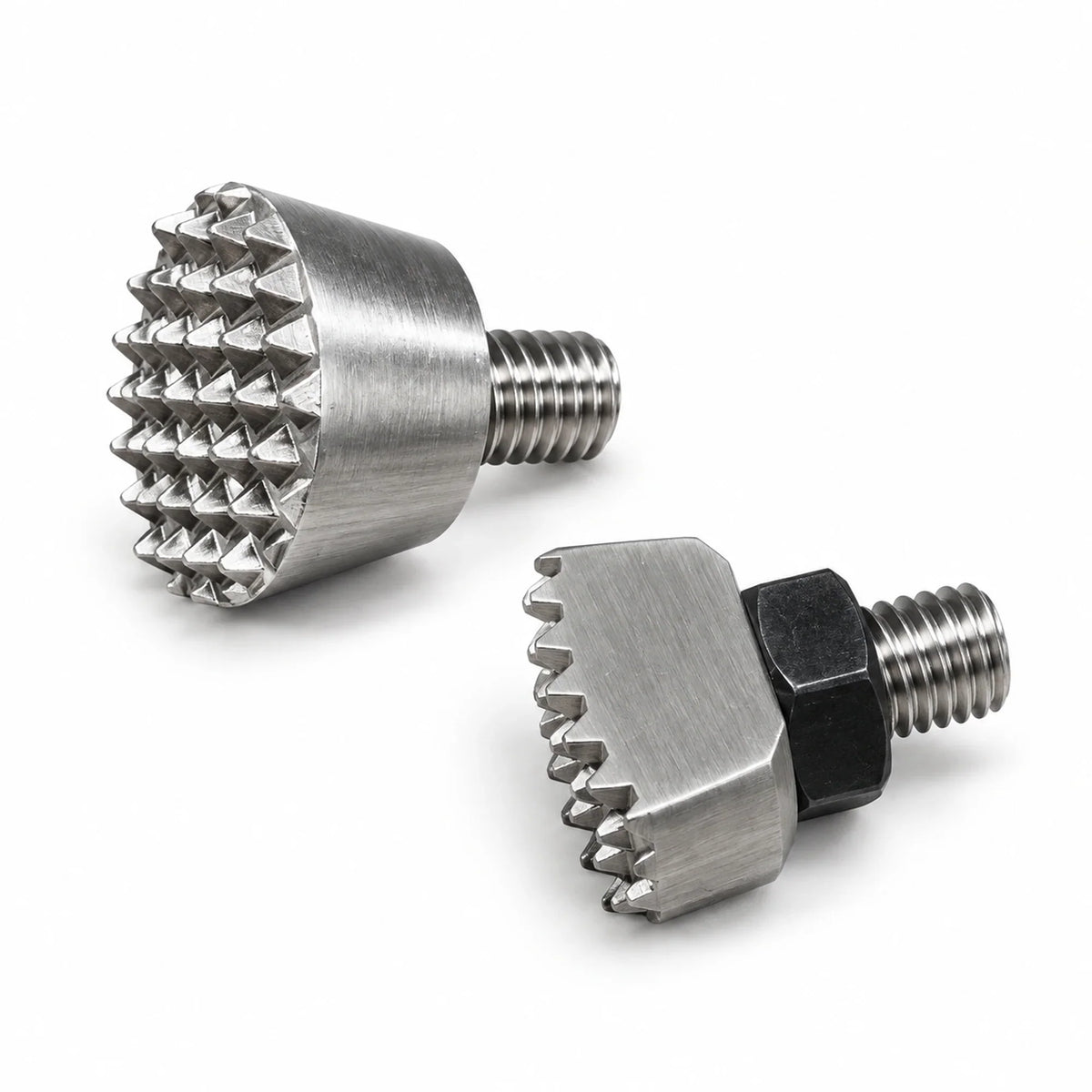 DentPDR 2-Piece Serrated Stainless Steel PDR Hammer Head Set