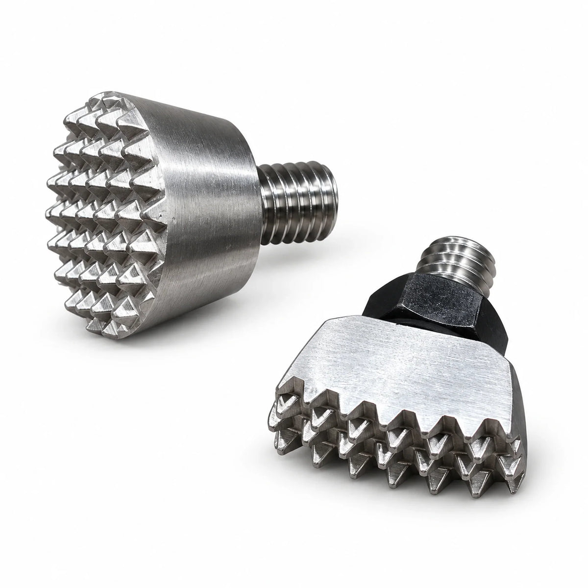DentPDR 2-Piece Serrated Stainless Steel PDR Hammer Head Set