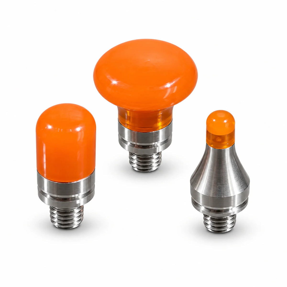 DentPDR 3-Piece Multi-Shape PDR Knockdown Tips Set (M8 Thread)