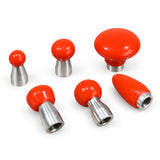 DentPDR 6-Piece Multi-Shape Red Rubber PDR Tips Set