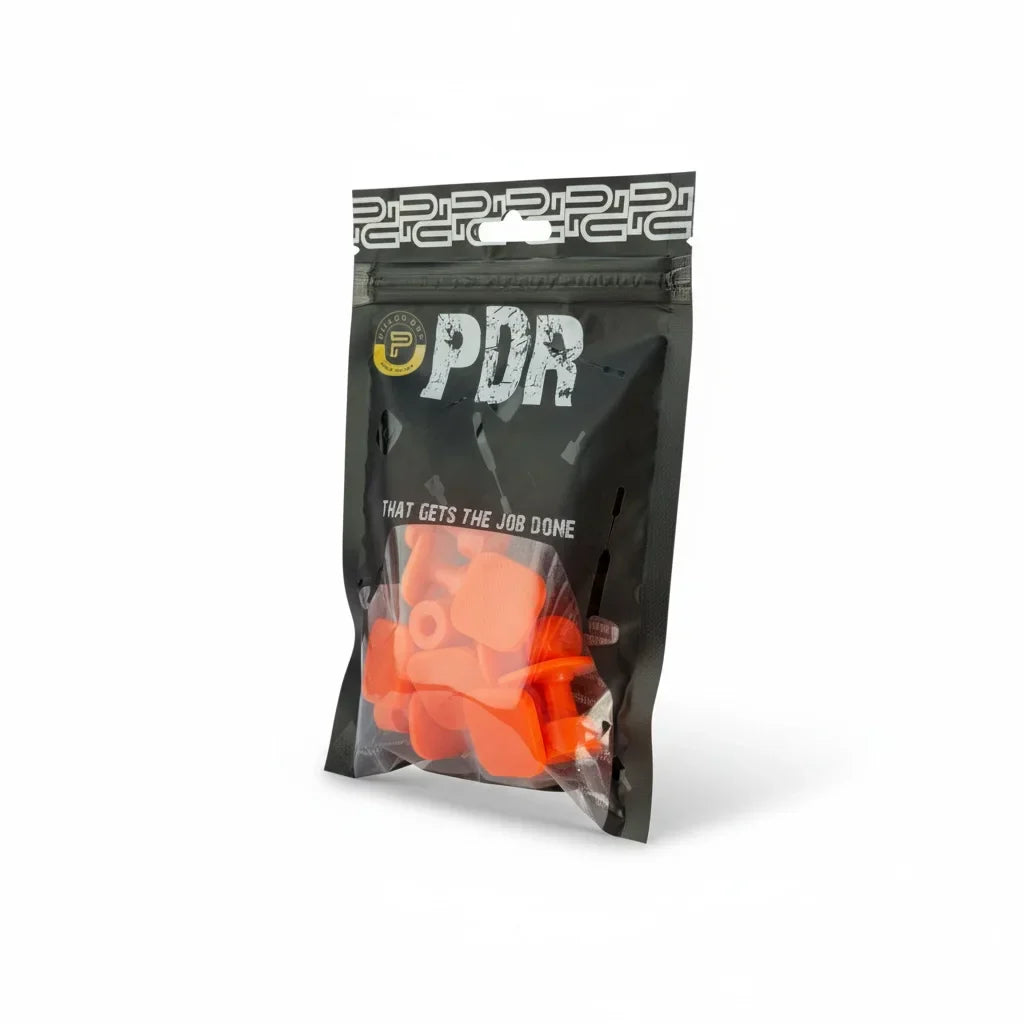Sergio Pillon 10-Piece Textured Square PDR Glue Tabs (12x12mm)