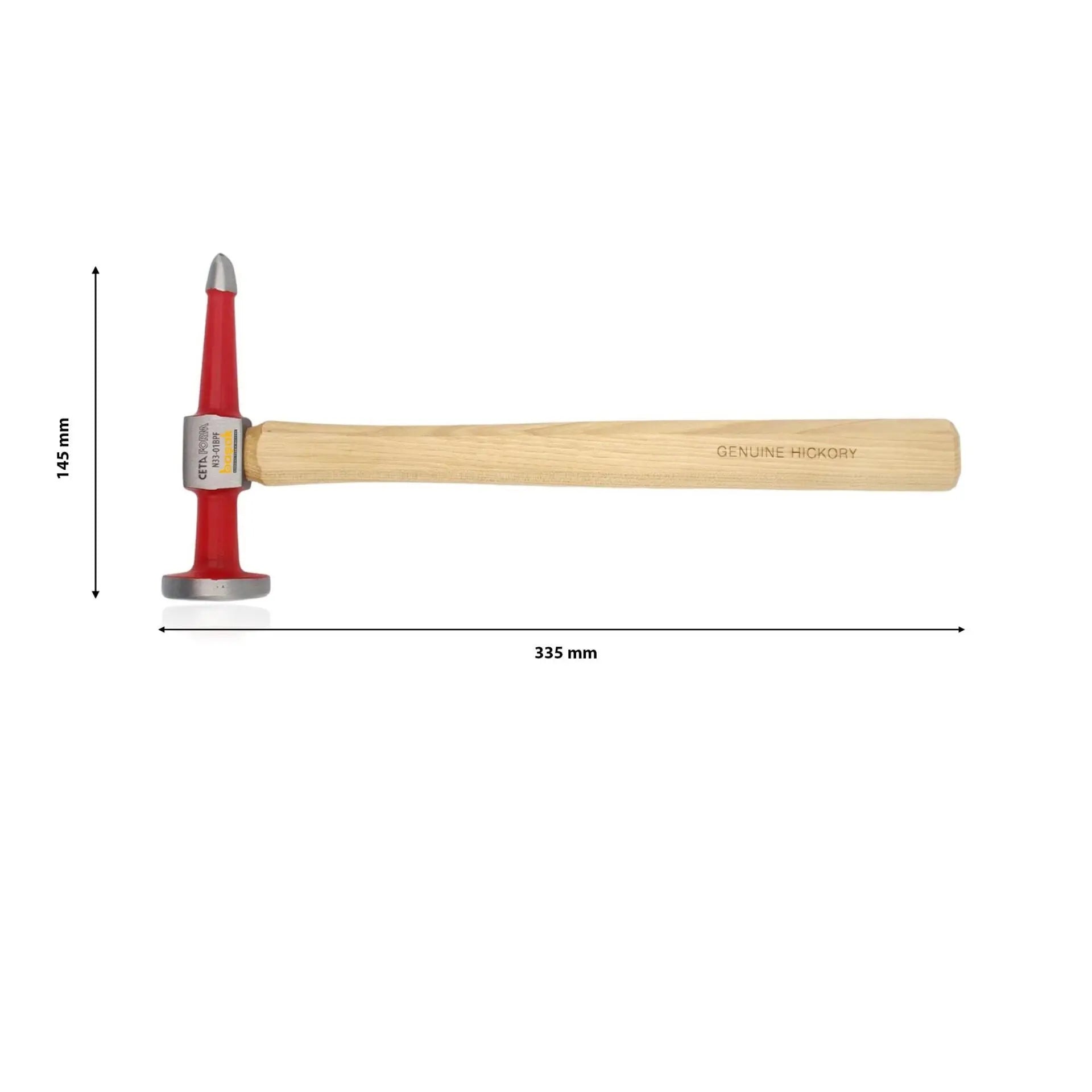 Professional Body Hammer – Flat Round Face & Pointed Pein