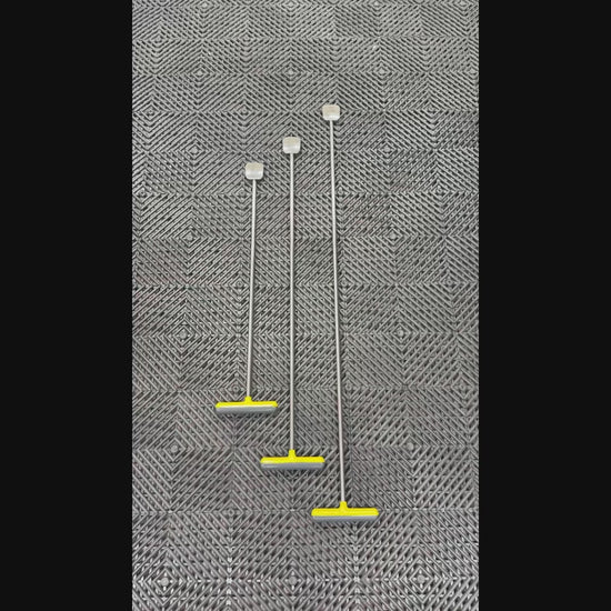 Lucca Edition 3-Piece Straight Tapered Square Head PDR Rod Set with T-Handles (10mm)