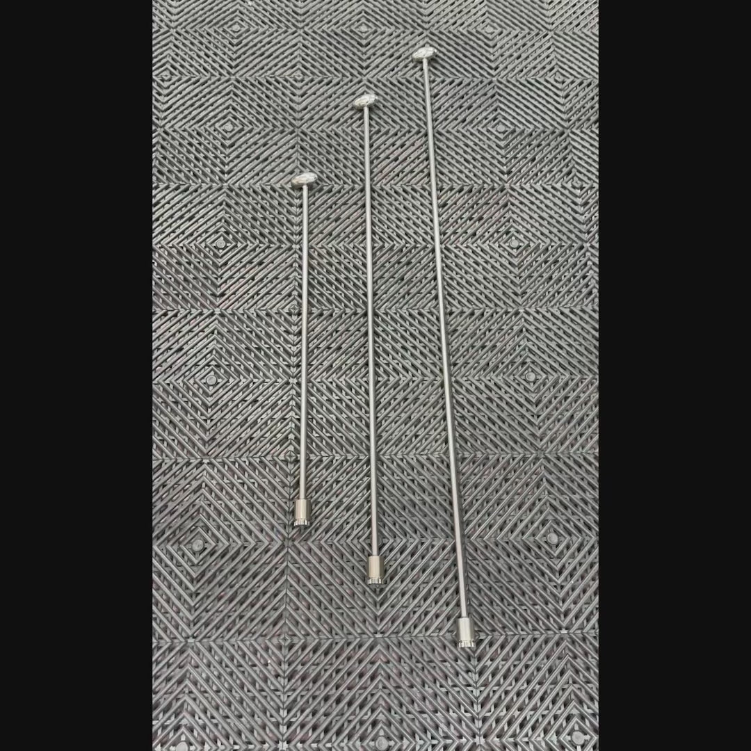 Ancona Edition 3-Piece Straight Horizontal Oval Head PDR Rod Set (10mm)