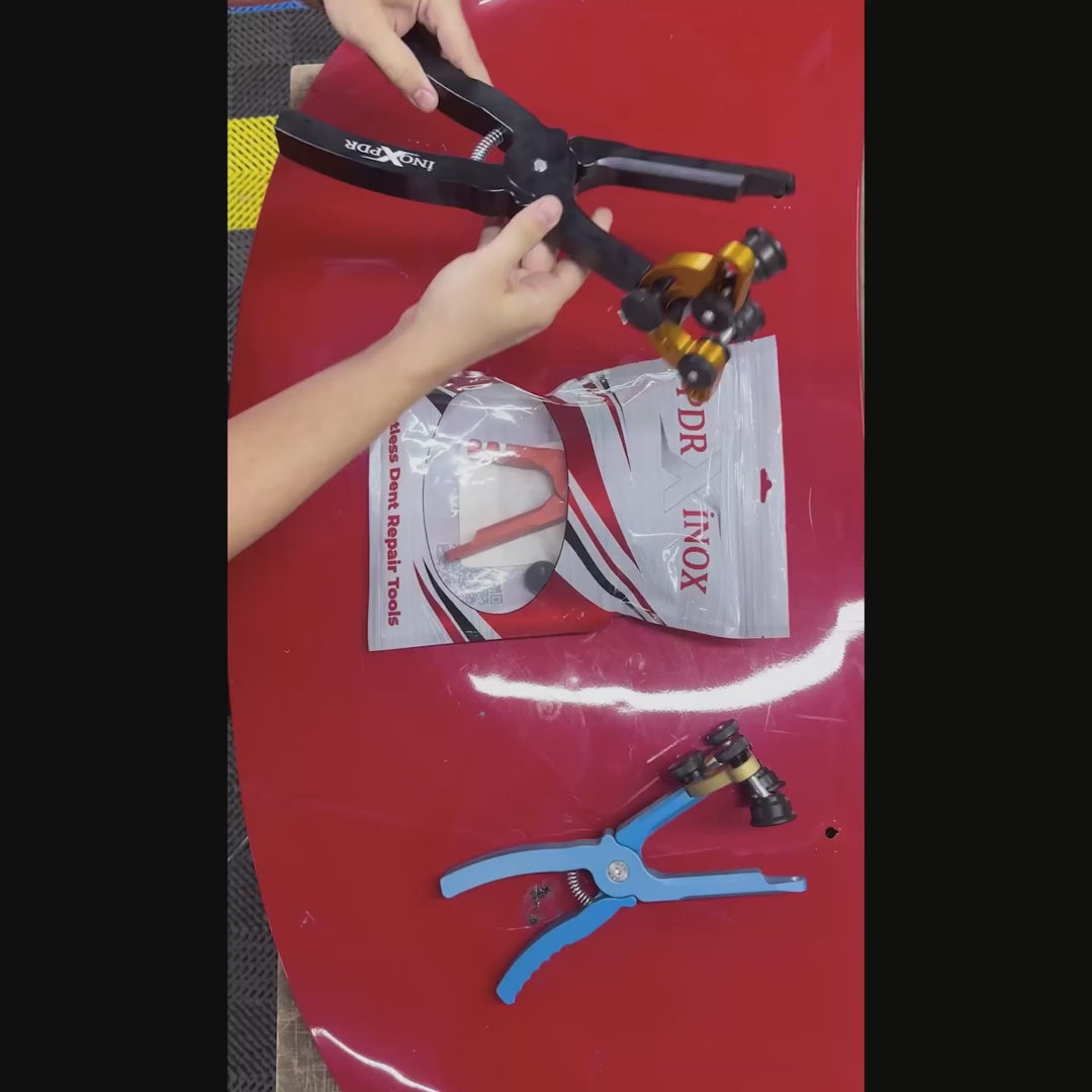 DentPDR Edge Pliers with Adjustable Foot Bridge & 9 Tips